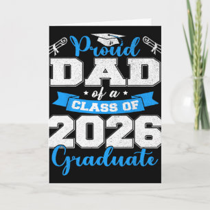 Carte Fier papa d'un diplômé de la promotion 2026 T-shir