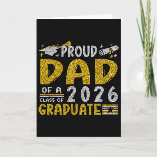 Carte Fier papa d'un diplômé de la promotion 2026 T-shir
