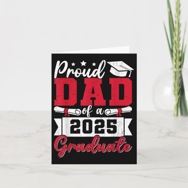 Carte Fier Papa D'Un Diplômé Papa 2025 2025 F (Devant)