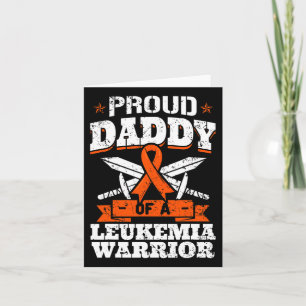 Carte Fier Papa D'Une Leucémie Guerrier Papa Sensibilisa