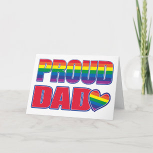 Carte Fier papa - Gay pride