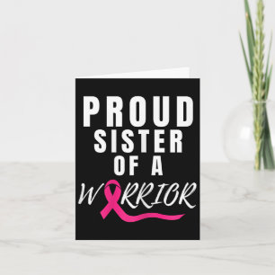 Carte Fier Soeur D'Un Guerrier Soutient Le Cancer Du Sei