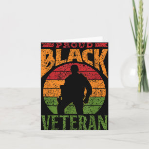 Carte Fier soldat vétéran noir afro-américain milice