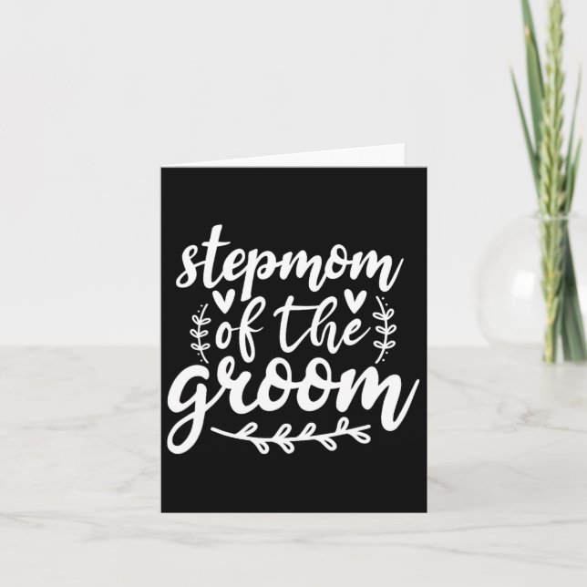 Carte Fier Stepmere De La Famille Mariage Groom (Devant)