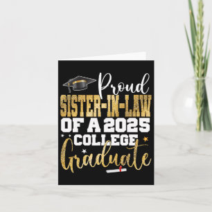 Carte Fière belle-soeur 2025 Graduate College Graduati