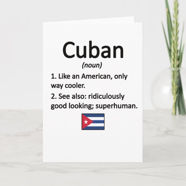 Carte Fière Cuba Racines Cuba Drapeau Patrimoine cubain (Devant)