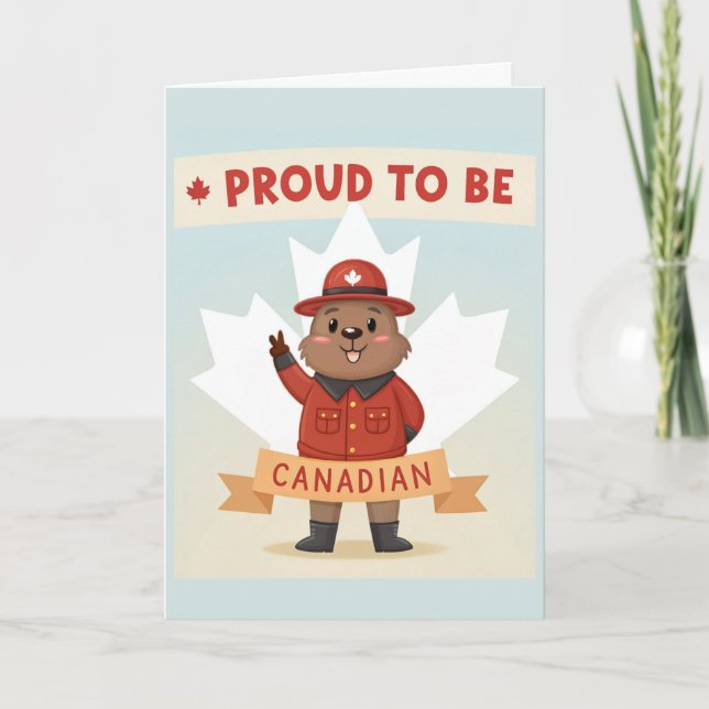 Carte Fière d'être Canadienne (Devant)