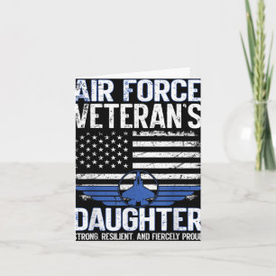 Carte Fière fille d'un vétéran de l'armée de l'air fille