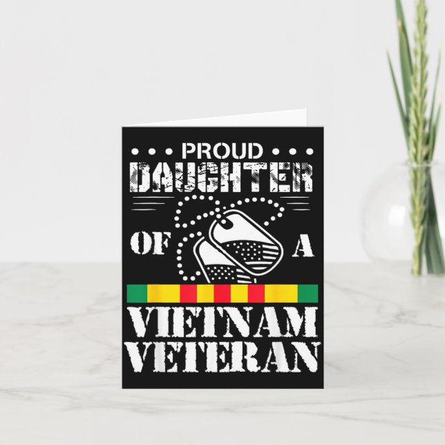 Carte Fière fille d'un vétéran du Vietnam (Devant)