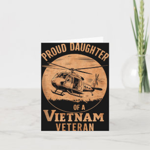 Carte Fière fille d'un vétéran du Vietnam débardeur