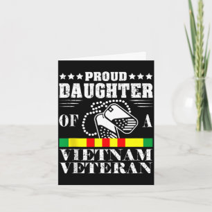 Carte Fière fille d'un vétéran du Vietnam jour du souven