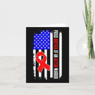 Carte Fière Frère D'Un Guerrier Autiste Avril Sensibilis