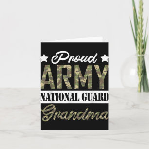 Carte Fière grand-mère de la Garde nationale de l'armée 