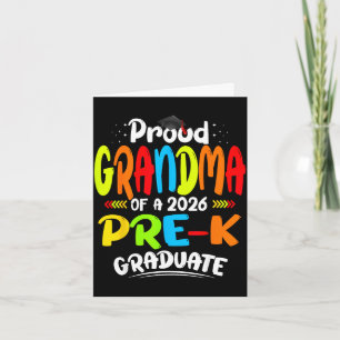Carte Fière grand-mère de la promotion 2026 de maternell