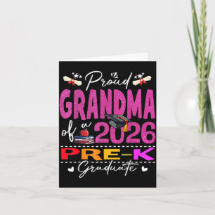 Carte Fière grand-mère de la promotion 2026 de maternell