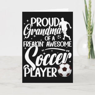 Carte Fière grand-mère d'un joueur de football Grand-mèr