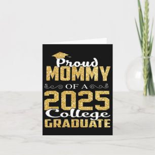 Carte Fière Maman du diplômé de 2025 Chemise universitai