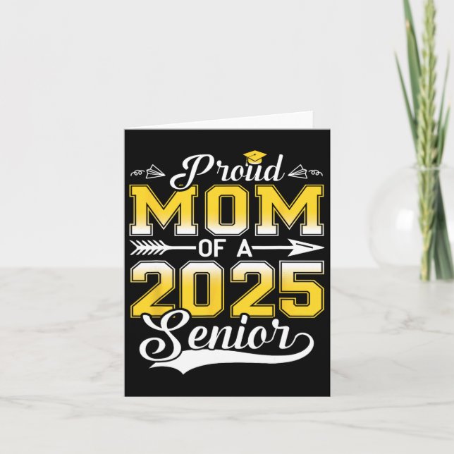 Carte Fière Maman D'Un Diplômé Supérieur De 20253 (Devant)