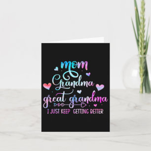 Carte Fière maman grand-mère arrière-grand-mère Je conti
