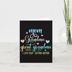 Carte Fière maman grand-mère arrière-grand-mère je conti
