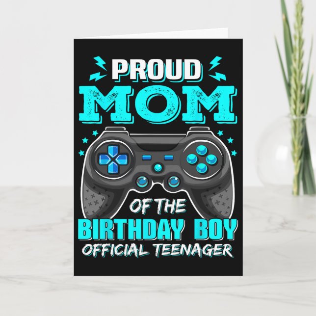 Carte Fière maman officielle adolescente jeu vidéo 13e a (Devant)