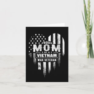 Carte Fière maman vétéran de la guerre du Vietnam Fête d