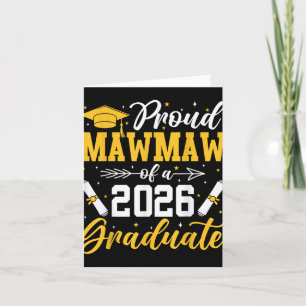 Carte Fière Mawmaw d'un étudiant de terminale diplômé en