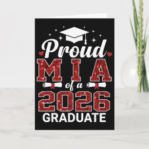 Carte Fière Mia d'une remise de diplômes d'études supéri