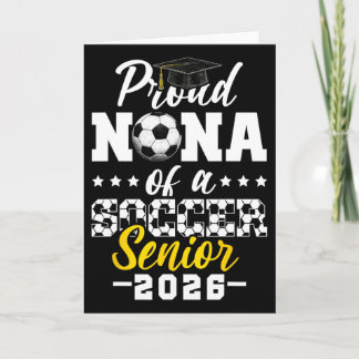 Carte Fière Nana d'un senior de football 2026 Cadeau de