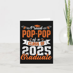 Carte Fière Pop-pop D'Un Cl De 2025 Graduate Graduate Gr