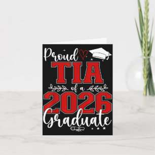Carte Fière tia d'un diplômé de la promotion 2026 en der