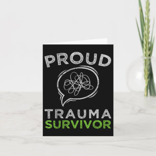 Carte Fière Trauma Survivant Trauma Thérapie Santé menta