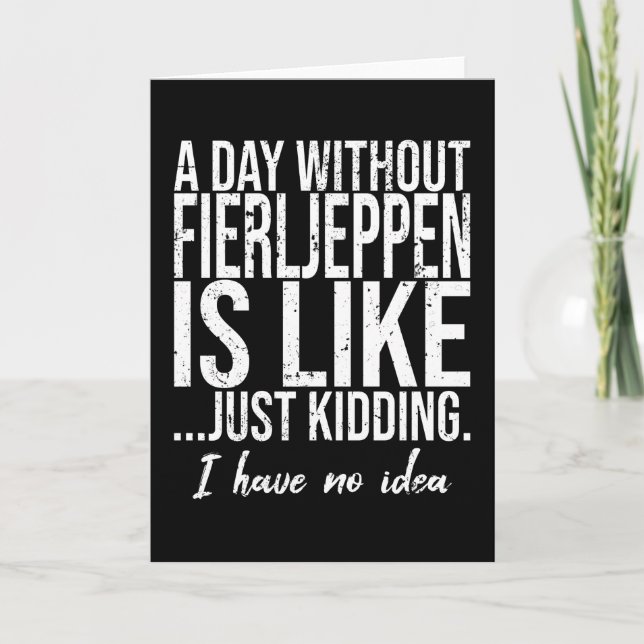 Carte Fierljeppen don sportif amusant (Devant)