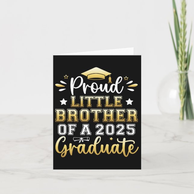 Carte Fiers Petit Frère D'Une Arg Supérieure Diplômée De (Devant)