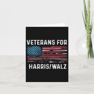 Carte Fiers vétérans pour Kamala Harris Tim W 2024
