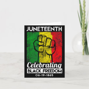 Carte Fierté africaine mois de l'histoire des Noirs june