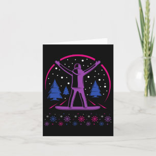 Carte Fierté Biale Snowboard subtil Hiver Extérieur Lg