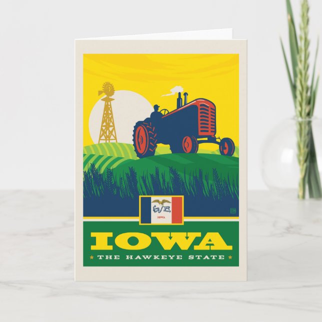 Carte Fierté de l'État | Iowa (Devant)