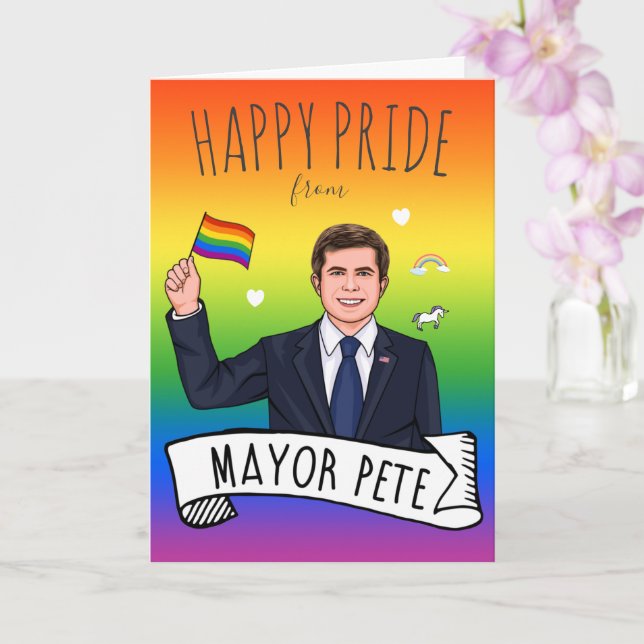 Carte Fierté du maire Pete (Orchidée)
