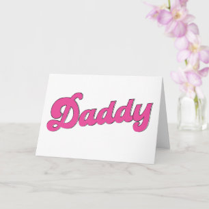 Carte Fierté gay LGBT Ours rose Gay Daddy 