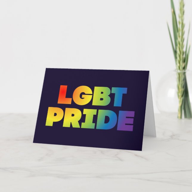 CARTE FIERTÉ LGBT (Devant)