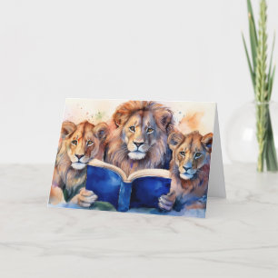 Carte Fierté Lion Sober Lecture Big Book Recovery