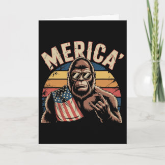 Carte Fife Life 4 juillet Sasquatch Bigfoot Merica' Pa