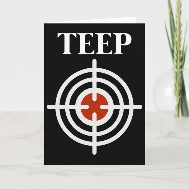 Carte Fig de Teep Target Bullseye Muay Thai Kick Boxing  (Devant)