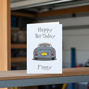 Carte Figarations Lapis Grey Figaro Voiture Joyeux Anniv