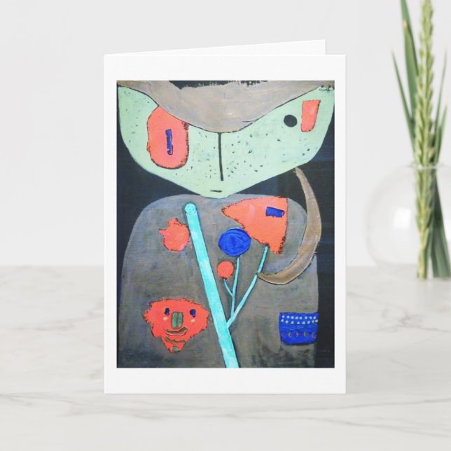 Carte Figure du théâtre oriental, Paul Klee (Devant)