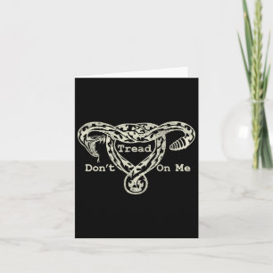 Carte Fil Sur Moi Uterus Snake Pro Roe Feminist