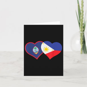 Carte Filipino Guam Cœur Pinoy Chamorro Philippines Gua