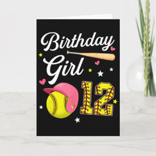Carte Fille 12 ans Douce 12e Anniversaire 12 Douze Ans