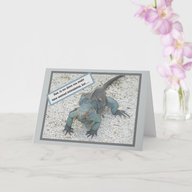 CARTE FILLE À PÈRE POUR LA FÊTE DES PÈRES (Orchidée)